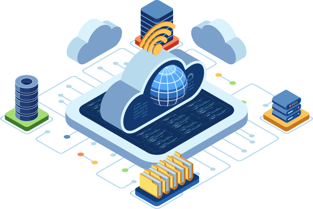 Isometric Cloud Computing with Global Network and Data Center-1